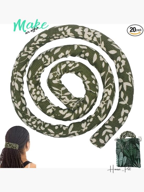 Bendable Spiral Lock Hair Tie for Dreadlocks - Handmade Fabric Hair Accessories main image 7